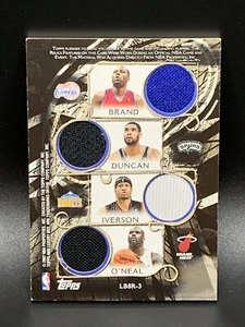 2007 Topps Luxury Box 8 Relics LB8R-3 Duncan, Iverson, O'Neal, Yao, Howard + /79 - Picture 1 of 13