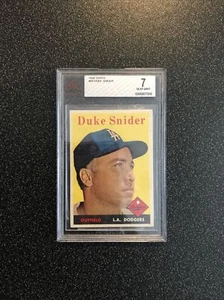 DUKE SNIDER 1958 Topps CARD#88 BVG 7 NM LOS ANGELES DODGERS - Picture 1 of 4