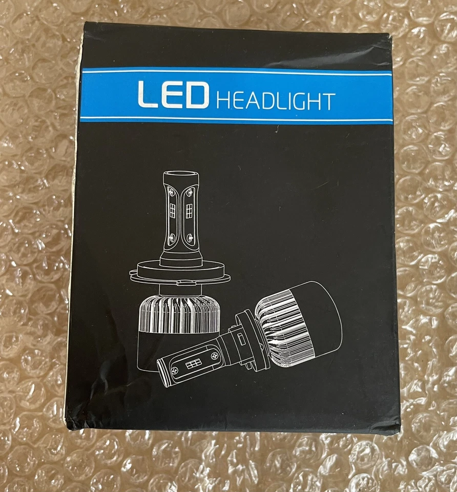 Led Headlight S3 H11 LED Headlight Globes Bulbs Kit 6500K White Lamp - Image 1 of 2