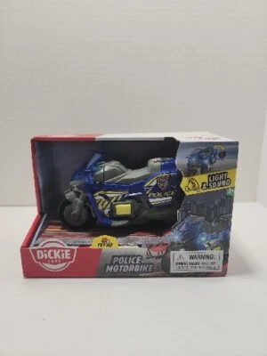 Dickie Toys  Police Motorcycle W Light & Sound..Police Motorbike..Tested..New - Image 1 of 4