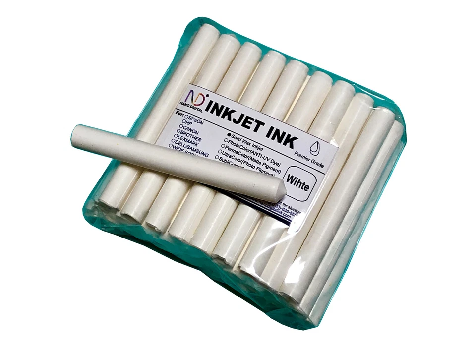 ND® Solid Wax Ink for Xerox hotmelting printhead digital printing White 400g - Image 1 of 1