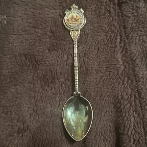 Vintage Stuart Silver Plated Souvenir Spoon - Victoria BC Canada Parliament Bldg - Picture 1 of 7