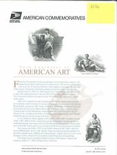 USPS COMMEMORATIVE PANEL #551 FOUR CENTURIES OF AMERICAN ART #3236