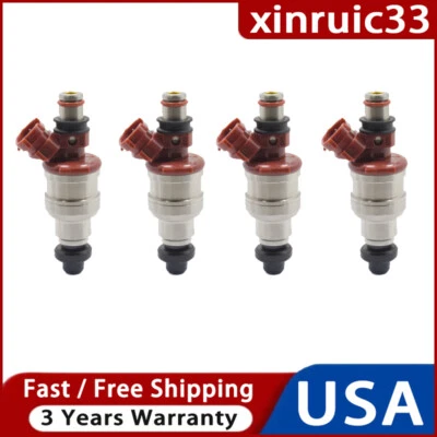 4 inyectores de combustible para camioneta Toyota 2,4 L L4 1995 1994 1993 1992 1991-1989  Foto 1 de 4