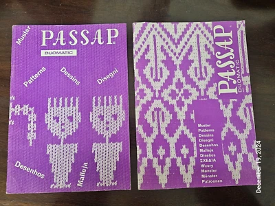 Libros Passap Duomatic Pattern #1 (120 patrones de puntada) y #2 (83 patrones de puntada Foto 1 de 4