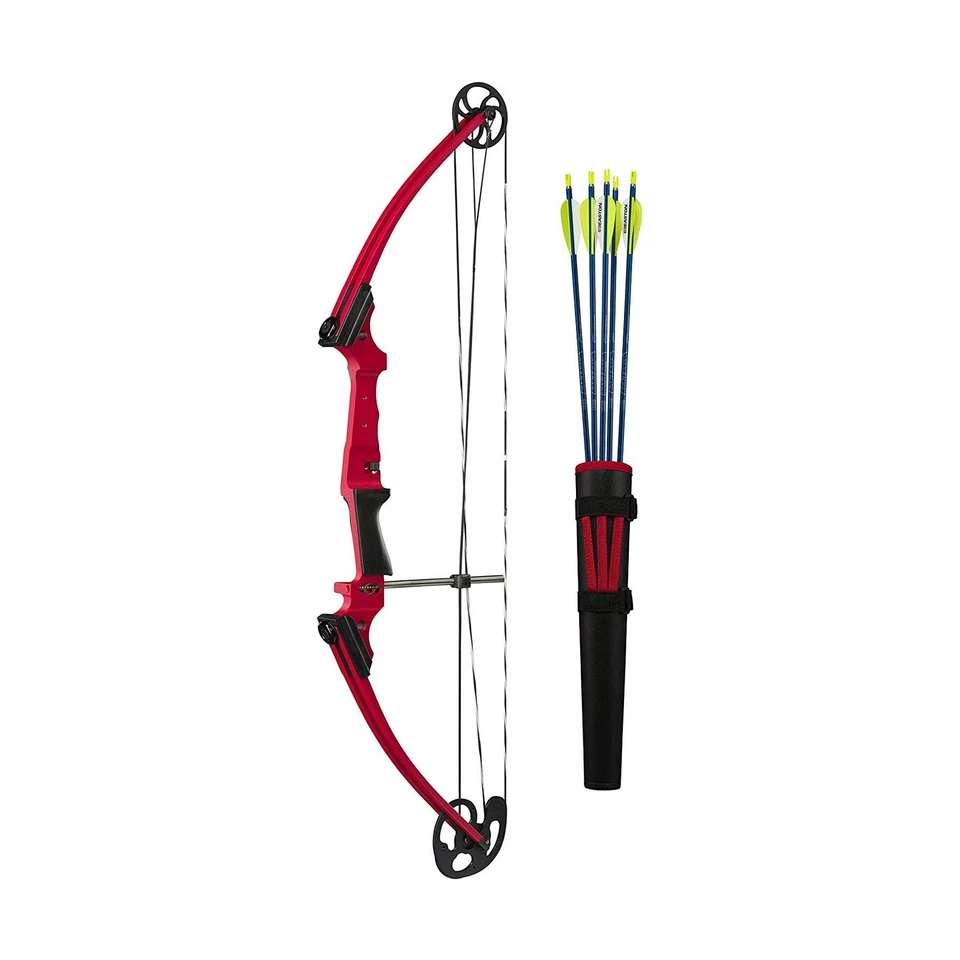 Kit de tiro con arco original Genesis, para zurdos, rojo Foto 1 de 1