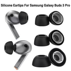 3 Pairs Silicone Earphone Eartips for Samsung Galaxy Buds 3 Pro - Picture 1 of 10