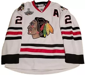 Duncan Keith Chicago Blackhawks 2013 Stanley Cup Champions Jersey #2 Embroidered - Picture 1 of 10