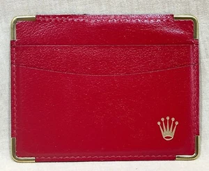 Cartera roja ROLEX certificado calendario soporte Explorer Daytona Submariner GMT / - Imagen 1 de 4