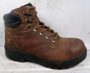 Hawx Herren Enforcer Braun Rund Komposit Zehe 6" Schnürung Arbeitsstiefel WTL-2 Größe 9 EE - Bild 1 von 12