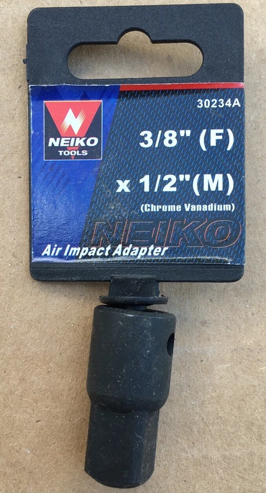 Neiko 3/8”(F) To 1/2”(M) Air Impact Adapter  Ratchet  Wrench Reducer 30234A - Image 1 of 1