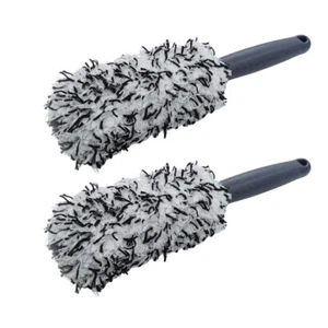 2x Felgenbürste Felgenschwamm Felgenreiniger Mikrofaser Autopflege Waschbürste - Bild 1 von 7