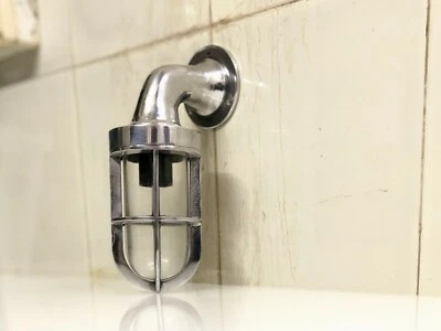 Antique Maritime Swan Neck Aluminium Wall Light Outdoor Indoor Mount Lamp Lot 10 - Image 1 of 4