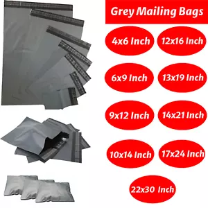 More details for grey postal post packaging bags plastic parcel mailing packing postage all sizes