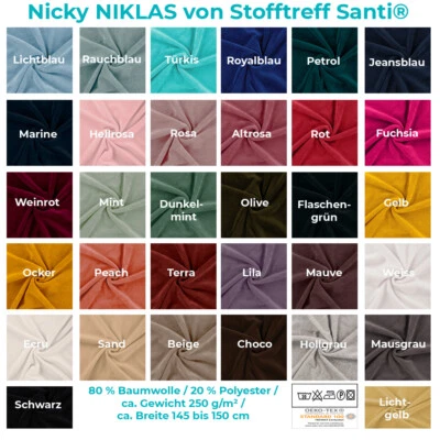 Nicky-NIKLAS-Kuschelweich & wärmend-230g/ Qm-50 cm Schritte-Meterware - Bild 1 von 4