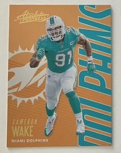 Cameron Wake 2018 Panini Absolute Football Card # 58 Miami Dolphins - Picture 1 of 4