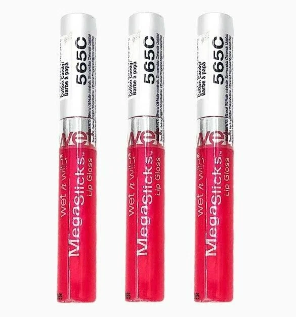 Wet n Wild MegaSlicks Lip Gloss - 565C COTTON CANDY - 3 PACK - Image 1 of 1