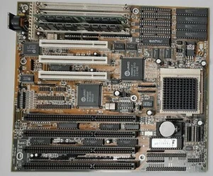 Gigabyte GA-486AM/S ISA PCI 486 retro Mainboard + AMD 80486DX4 120MHz + 32MB RAM - Afbeelding 1 van 4