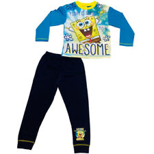 Spongebob Pyjamas Boys Pjs Sleepwear Age 4 to 10 Years