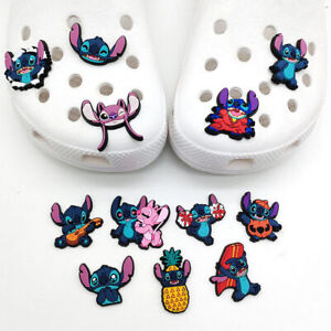 22 PCS Lilo & Stitch Croc Shoes Charms Mini Cartoon Cute Charm Pins Decorations/