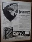Kervoline + Gramophone + Parfum Lentheric Publicité Papier Illustration 1927