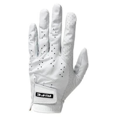 Guantes de golf Rife Golf para hombre de cuero Cabretta - paquete de 3 (destreza derecha = guante en la izquierda) Foto 1 de 4