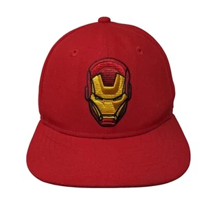 Marvel Iron Man Snapback Hat Red Youth Adjustable Embroidered New Era - Picture 1 of 11