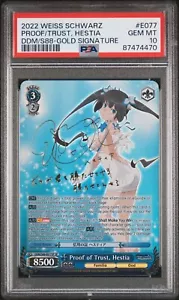 Weiss Schwarz Proof of Trust, Hestia (SP) English DDM/S88-E077SP SP PSA 10 - Picture 1 of 3
