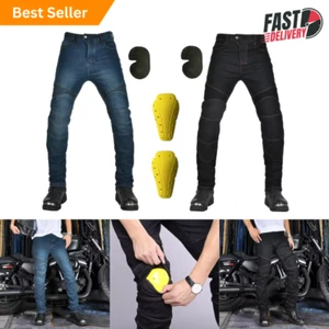 Breathable Anti-Fall Motorcycle Rider Classic Riding Pants Racing Tough Jeans US - Picture 1 of 16