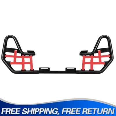 Barras nerf de aço barra preta redes vermelhas para 2001-2016 Honda TRX 250EX 250X par - Imagem 1 de 4