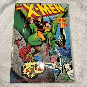 X-Men In The Savage Land TPB Marvel Comics 1987 Spider-Man Kazar ! - Picture 1 of 3
