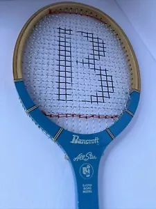 Vintage Wooden Bancroft All Star BJ Bjorn Borg Tennis Racquet Racket - Picture 1 of 7