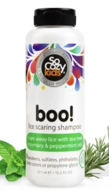 So Cozy Kids Boo! Champú para cicatrizar piojos 10,5 fl. oz. Nuevo precintado Foto 1 de 3