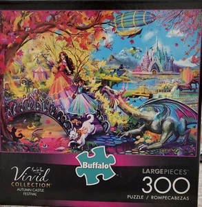 Vivid Collection "Autumn Castle Festival" puzzle 300 pezzi di Buffalo Games - Foto 1 di 2