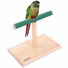 Small Bird Perch,Bird Play Stand,Portable Training Parrot Rectangular