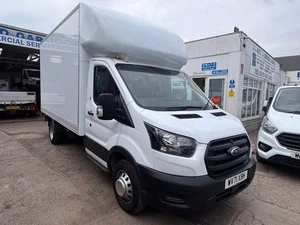 2021 (71) Ford Transit Luton Tail Lift 2.0 350 EcoBlue Leader RWD L4 94K FSH - Picture 1 of 13