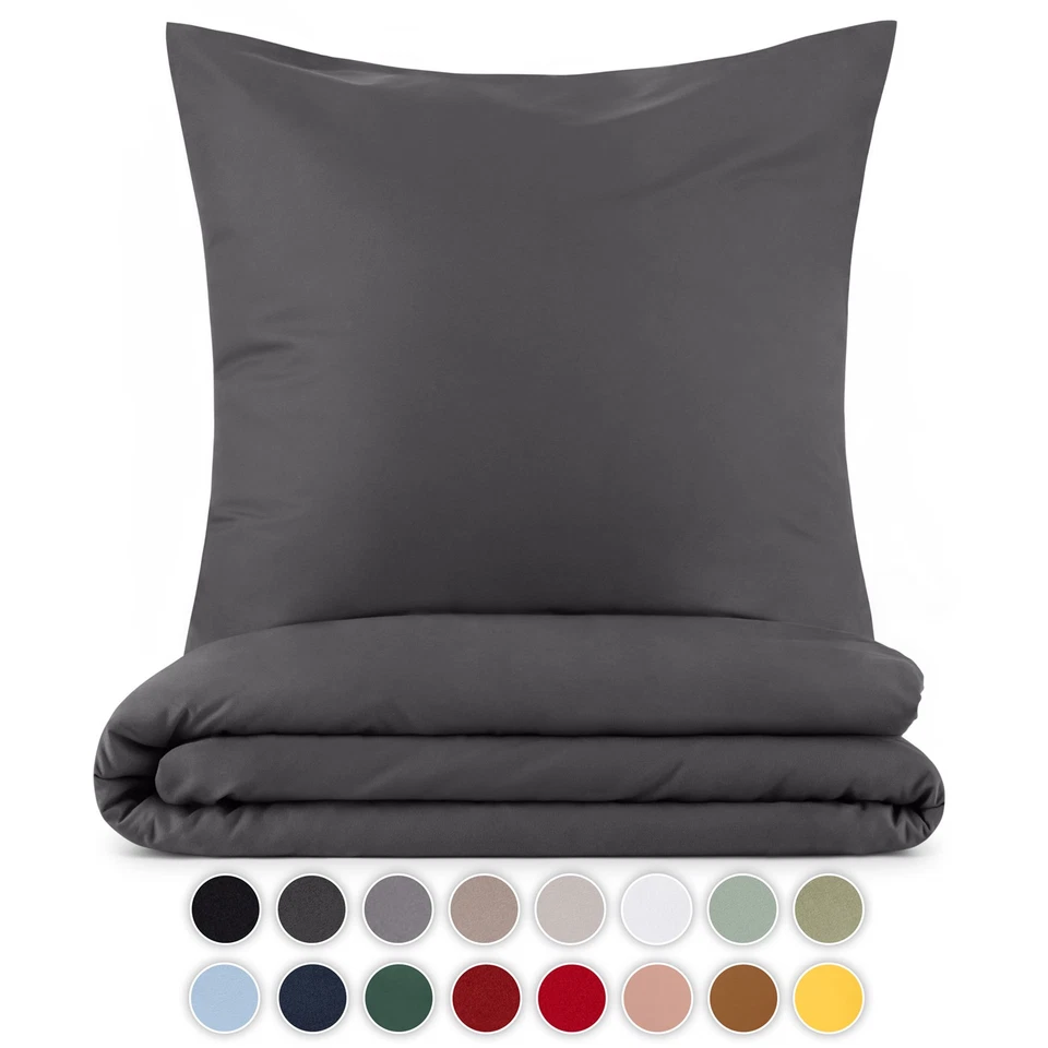 Blumtal Bettwäsche - OEKO-TEX zert. Mikrofaser Kopfkissenbezug + Deckenbezug - Bild 1 von 1