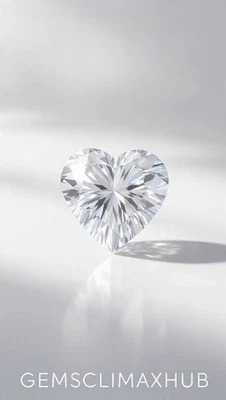 💎✨2 Ct Top Quality Lab-Grown Diamond | Heart Cut White  Color | VVS1 Clarity - Image 1 of 4