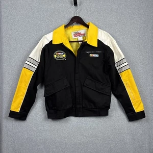 Vintage NASCAR Nextel Cup Series Black/Yellow Racing Jacket M - Picture 1 of 13
