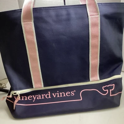 Vineyard Vines for Target Navy & Pink Beach Tote - DISCONTINUED - Image 1 of 4