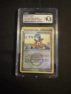 Pokemon League Felicity's Drawing Great Encounters Cross Holo 98/106 CGC 9.5MINT - Image 1 of 2