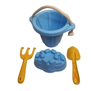 Green Toys Sand Toys Bucket Shovel Rake and Mold Beach Toys Sandbox Play Toys - Picture 1 of 11