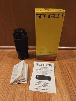 Soligor 70-210mm F4.5 Multicoated Zoom+Macro Auto Lens - Image 1 of 4