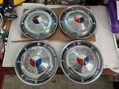 1963 Mercury Monterey Montclair S55 14" Hubcaps Set of 4 - Image 1 of 4