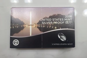 2016 S US Mint Silver Proof Set |  Box & COA | Uncirculated - Picture 1 of 2