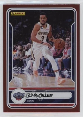 2023-24 Panini Sticker & Card Collection Red /125 CJ McCollum #12 - Image 1 of 2