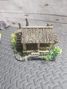 Aquarium ABANDONED BOOTLEG CAMP/Whiskey Cabin Trees Sculpture Ornament Fish Tank - Picture 1 of 5