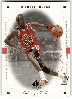Michael Jordan 1998-99 SP Authentic #4 Chicago Bulls - Image 1 of 2