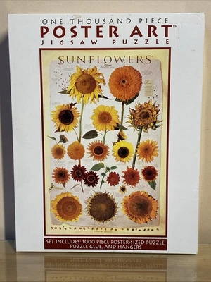 De colección Ceaco Mil Piezas Póster Arte Rompecabezas Girasol 24x36 SELLADO Foto 1 de 2
