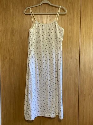 Secret Treasures Ladies Purple Floral Cami Spaghetti Strap Maxi Nightgown LARGE - Image 1 of 4